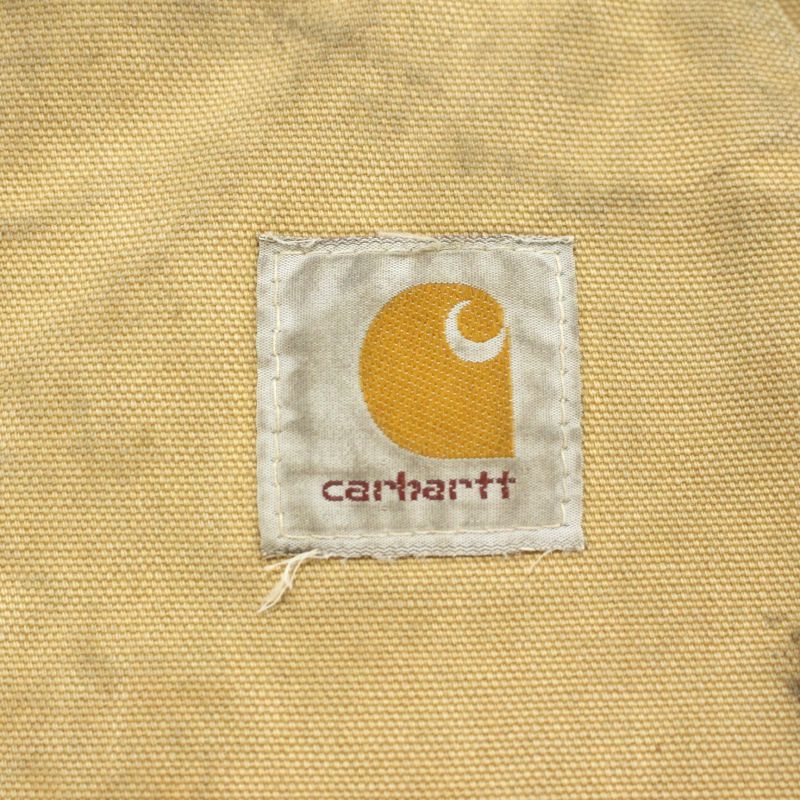 90s vintage Carhartt 裏地キルティング ジップアップ ダック ベスト