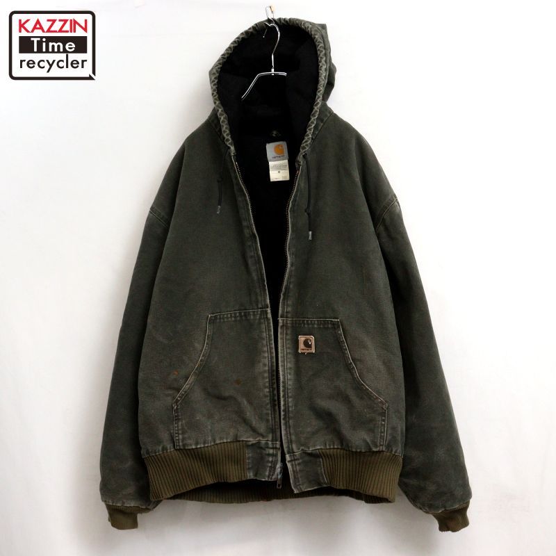 00s Carhartt アクティブパーカー MOS ダック ジャケット メンズ 表記XXLサイズ