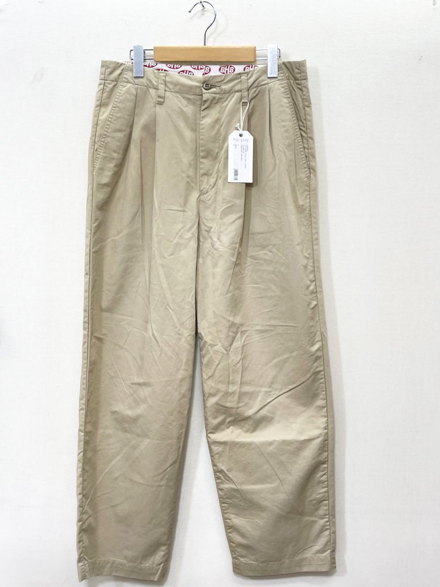 新品 BEDWIN & THE HEARTBREAKERS ベドウィン 10/L WIDE CHINO PANTS “WYLER” ワイド チノ パンツ size2 (M相当)/ベージュ ■■◎メンズ