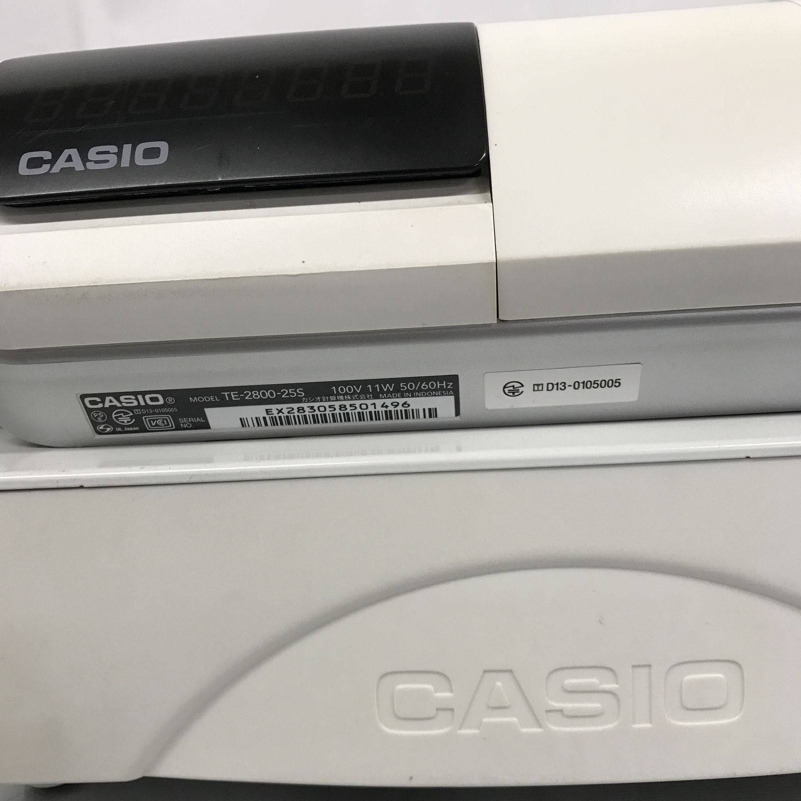 CASIO TE-2800-25S 電子レジスター 計算機 カシオ 中古 T11342857