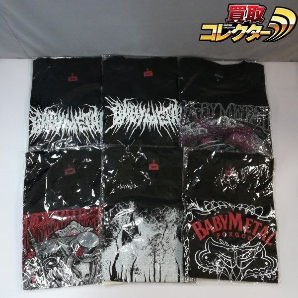 mC151b [未開封] BABYMETAL Tシャツ Mサイズ BRUTAL BIG FOX TEE TWO FORCE TEE THE CHOSEN FIVE TEE WHITE 他 | H