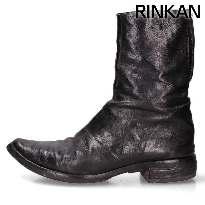 キャロルクリスチャンポエル DIAGONAL ZIP BOOTS ダイアゴナルジップレザーブーツ メンズ