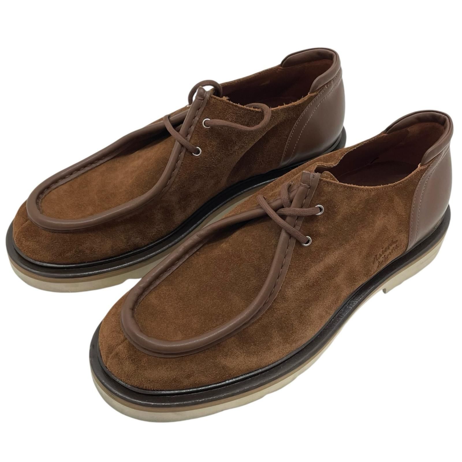 【中古】MAISON KITSUNE | メゾンキツネ SUEDE LEATHER DERBIES モカシンシューズ MM04302LS0001 ブラウン【尾張小牧店】