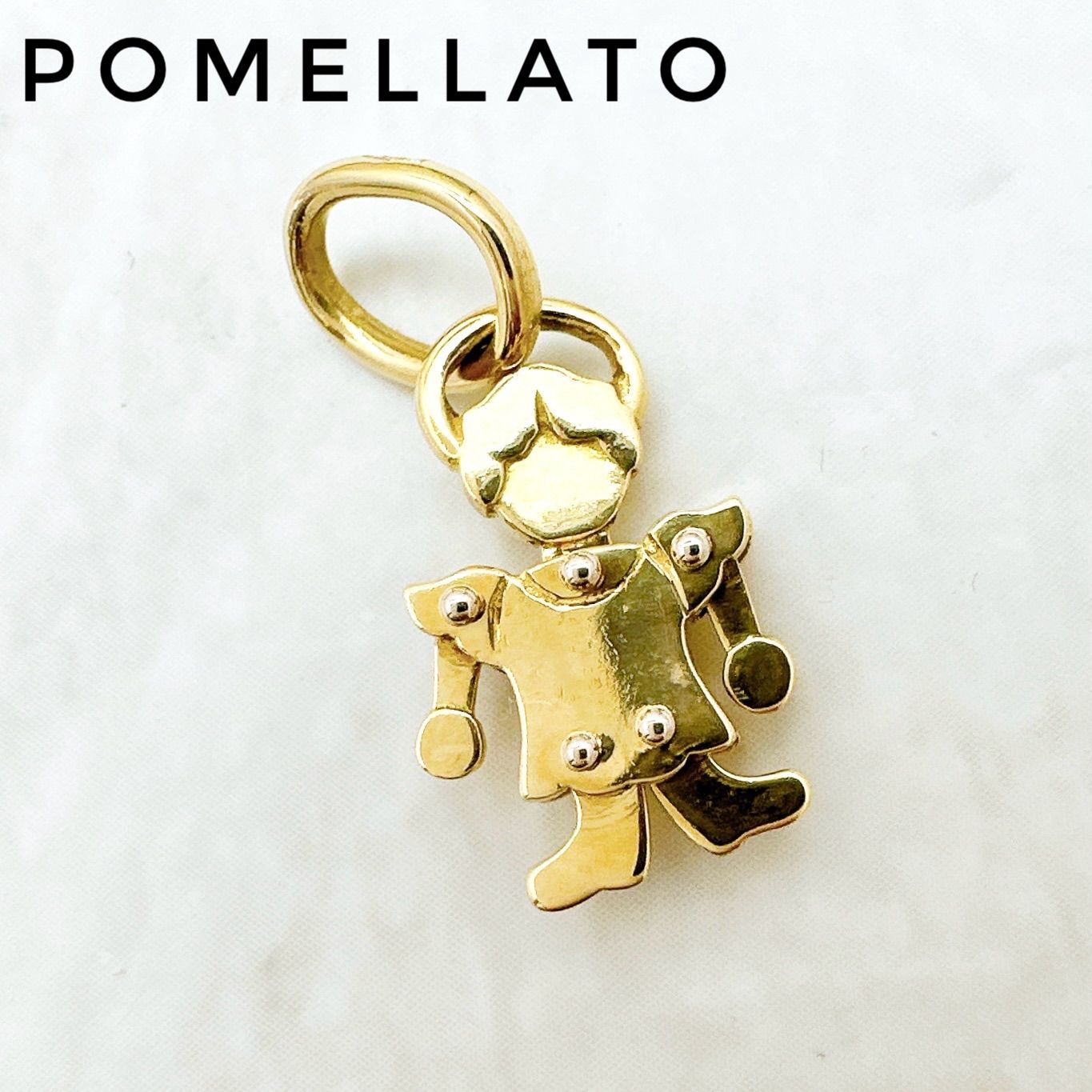 美品?Pomellato エンジェル イエローゴールド ペンダントトップ U