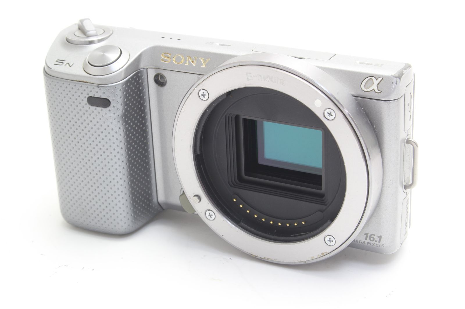 D (ジャンク) SONY ソニー NEX-5N ボディ シルバー 返品不可 6-36
