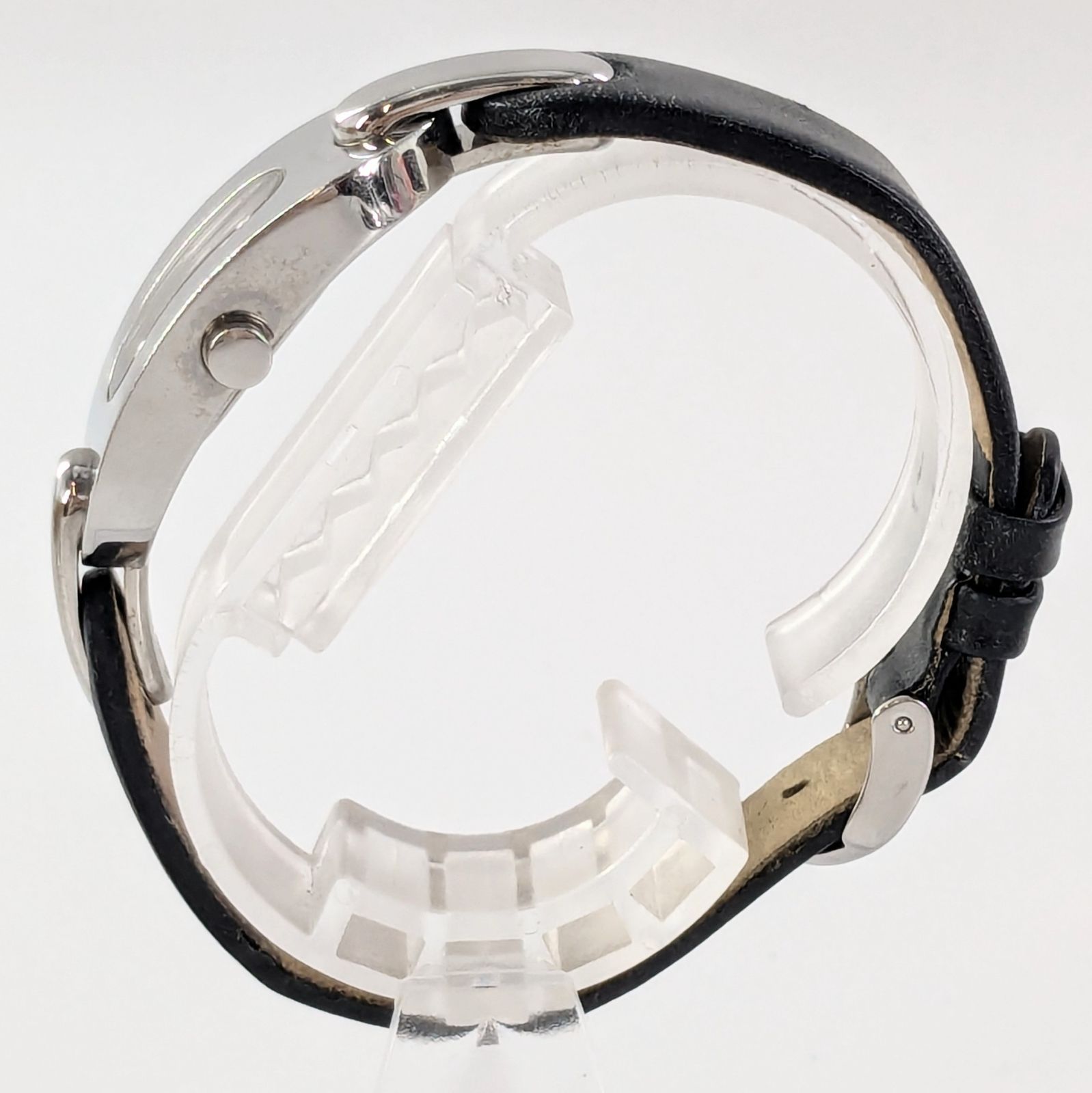 FENDI フェンディ 3400L レザー×SS/QZ シルバー文字盤 レディース