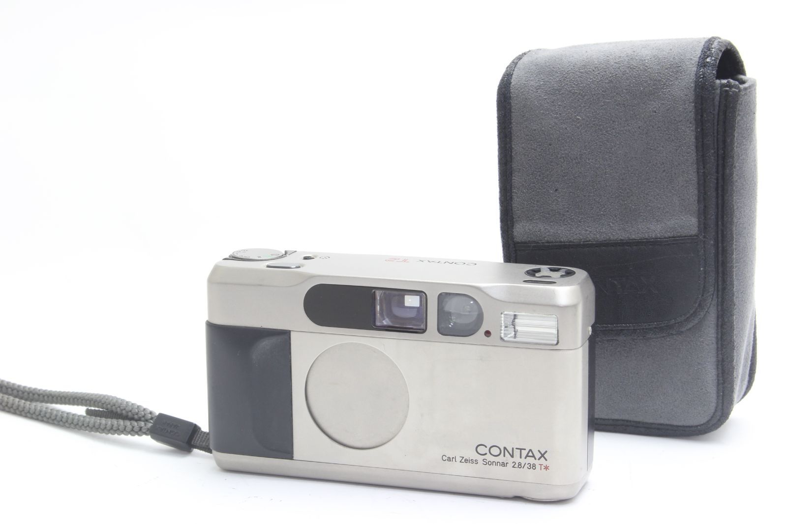 B+ (並品) CONTAX コンタックス T2 チタンシルバー 初期不良返品無料 6-23