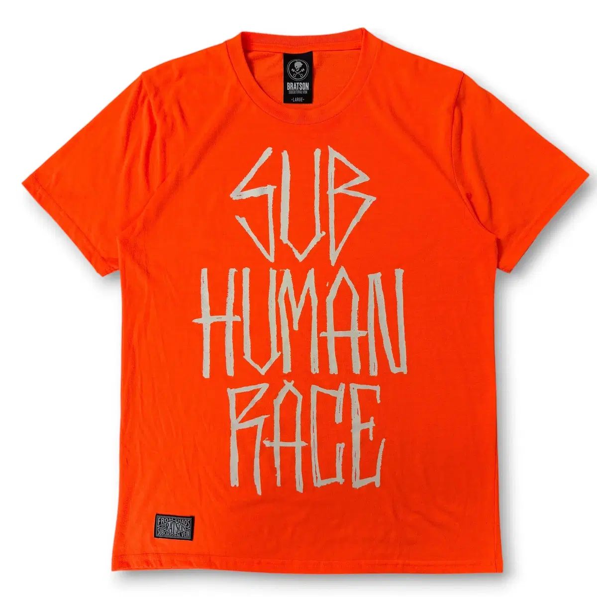 ブラットソン ネオン オレンジ SUB HUMAN RACE 半袖 Tシャツ L - メルカリ