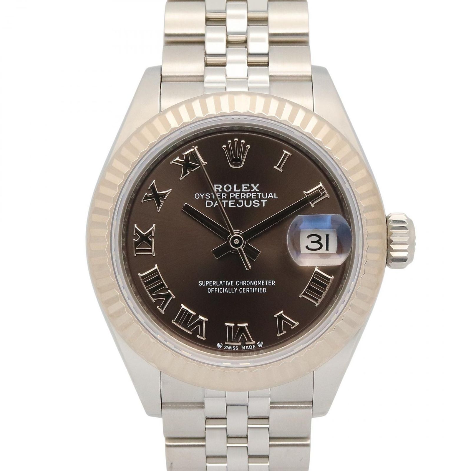 ロレックス ROLEX 腕時計 デイトジャスト ランダム番 279174 ダークGL/RO K18WG（ホワイトゴールド） ステンレススチール デイトジャスト ランダム番 レディース