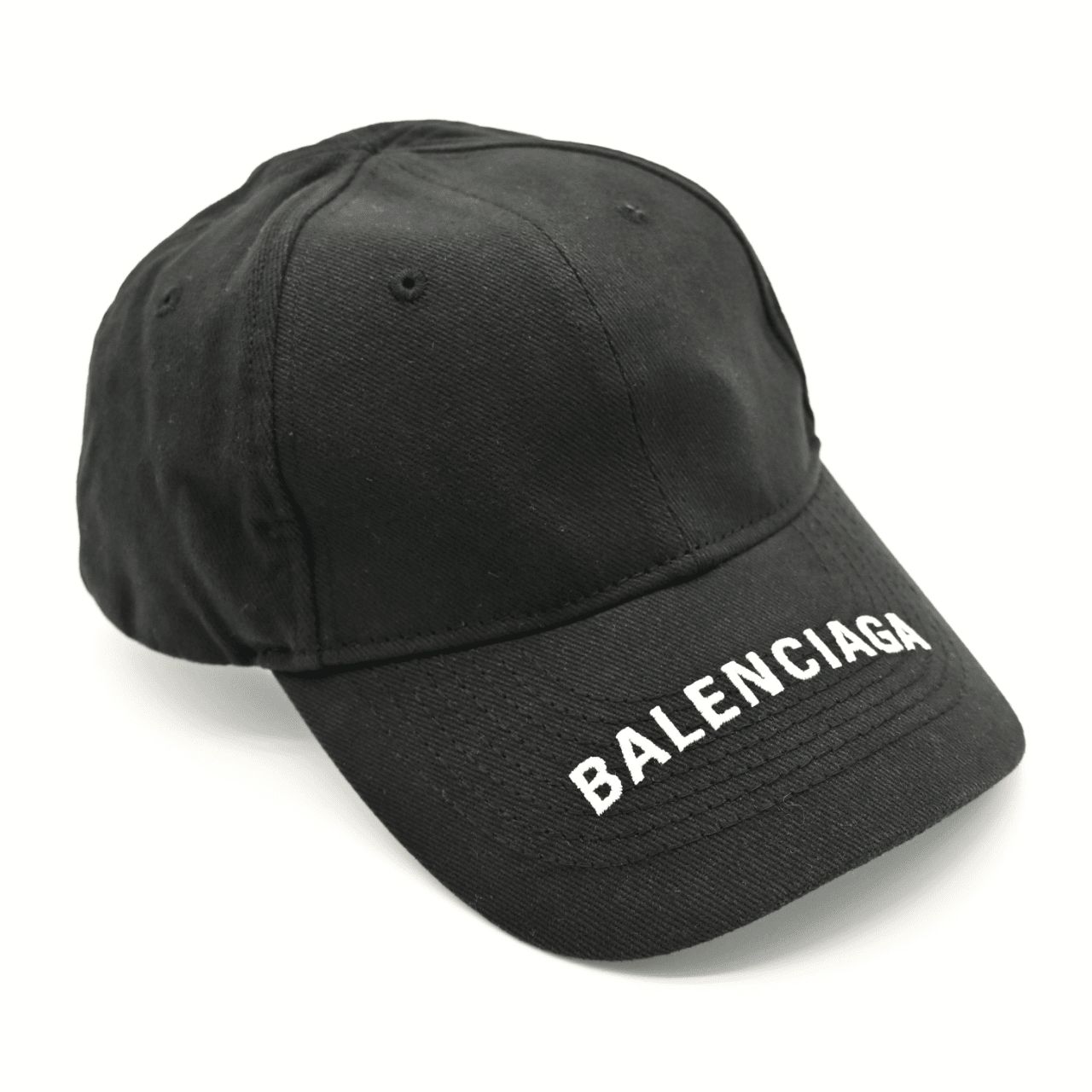 BALENCIAGA バレンシアガ キャップ キャンバス ブラック ユニセックス 黒 (32903)