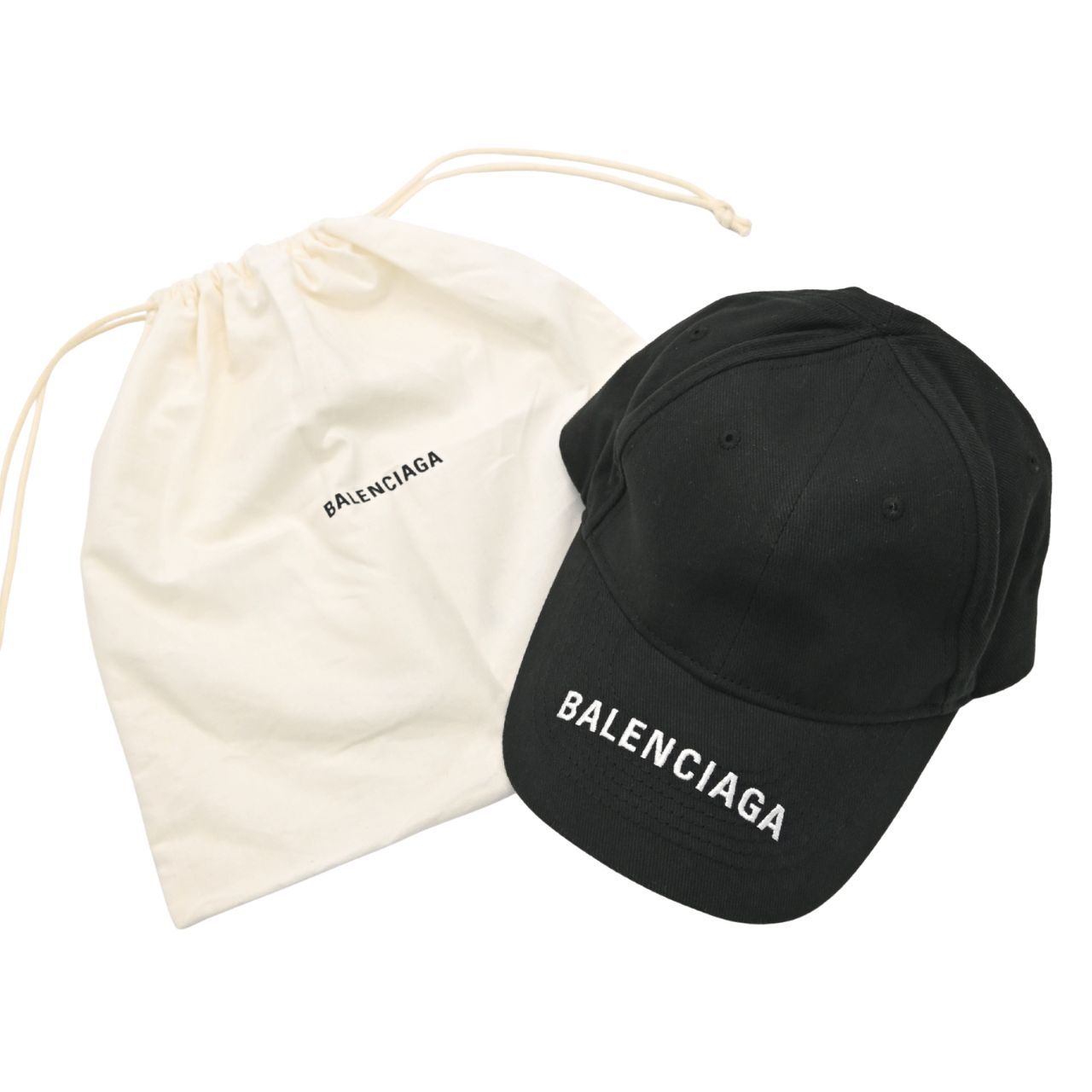 BALENCIAGA キャップ黒 BALENCIAGA バレンシアガ キャップ キャンバス ブラック ユニセックス