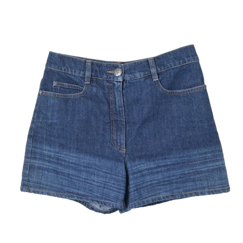 CHANEL P47482V35491 ポケット ココマーク デニム ショート パンツ