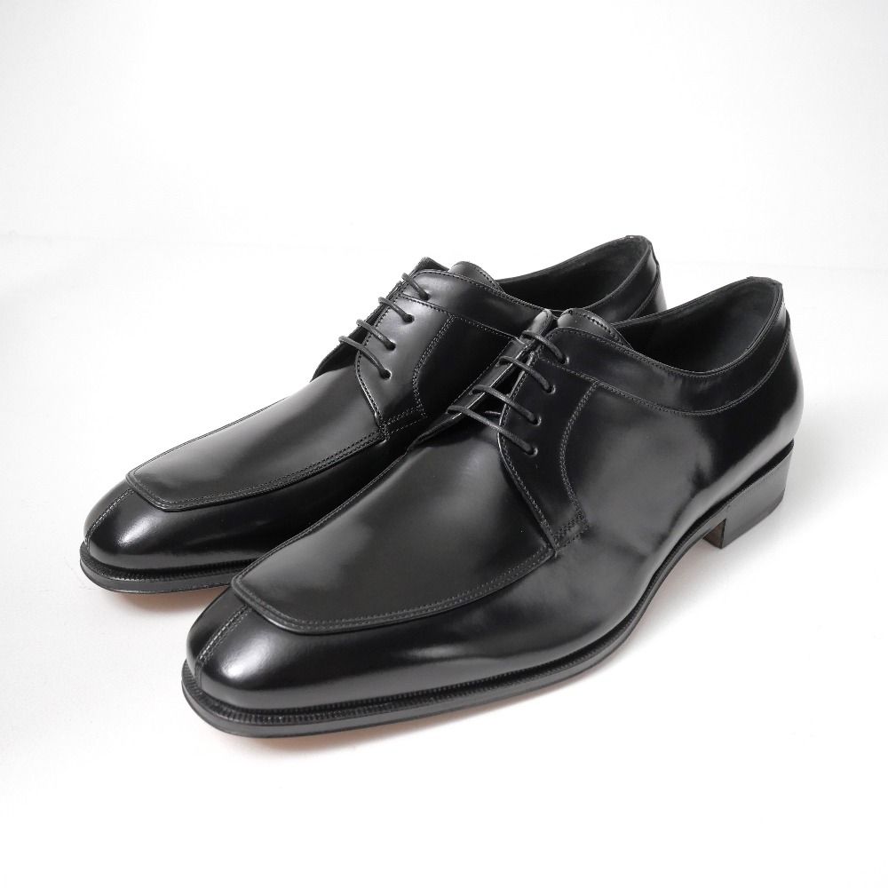 FERRAGAMO ブラック ドレスシューズ □未使用品□Salvatore Ferragamo サルヴァトーレフェラガモ ドレス