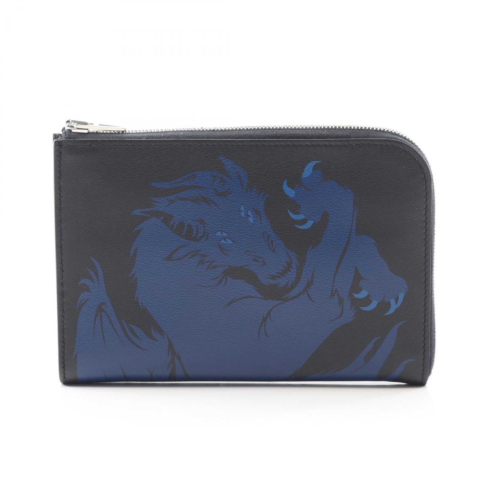 HERMES エルメス リミックス デュオ シメール ドラゴン L型ファスナー長財布