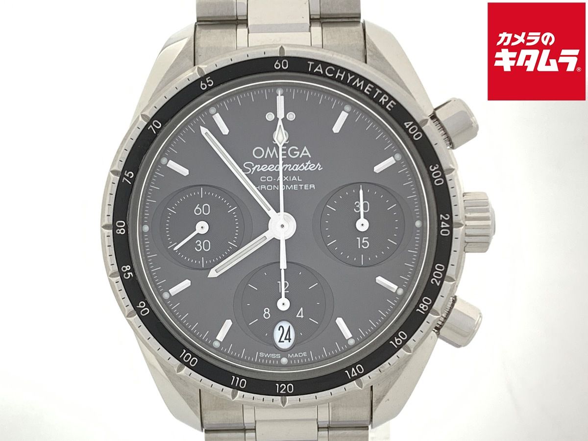 【中古】 【良品】 オメガ(OMEGA) スピードマスター 38 グレー 324.30.38.50.06.001 ステンレススティール