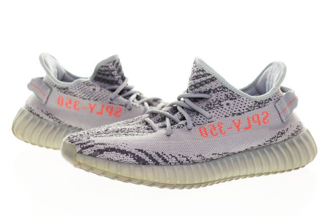 アディダス adidas YEEZY BOOST 350 V2 BELUGA 2.0 AH2203 27.5cm イージー ブースト ベルーガ スニーカー グレー 【ブランド古着ベクトル】【中古】☆AA★▲■260616