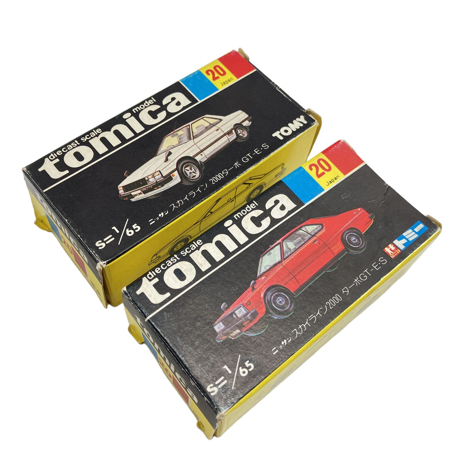 TOMY トミカ ニッサン スカイライン 2000 ターボGT-E-S 2点セット 黒箱 ミニカー 車 中古 W11351740