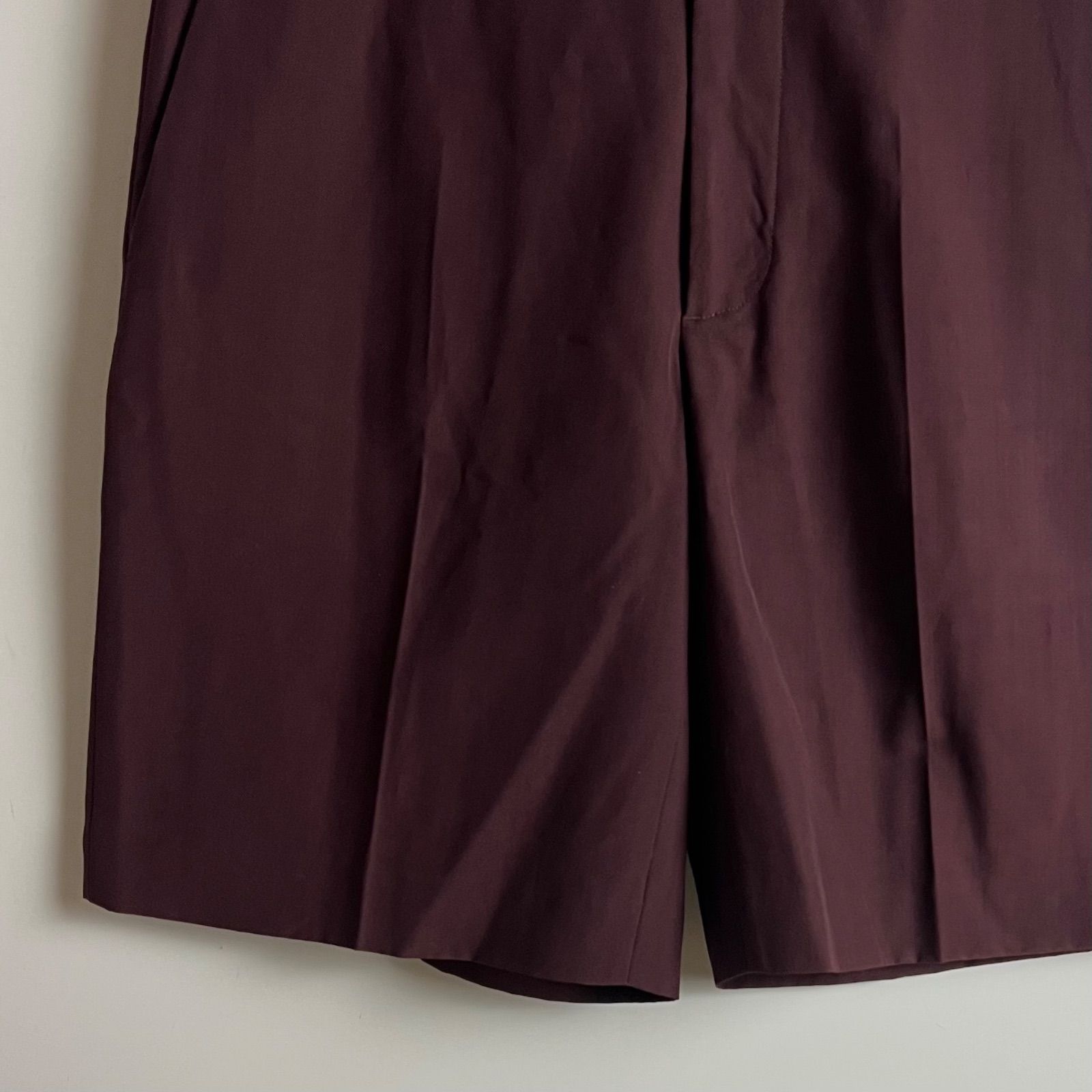 Dior HOMME Bordeaux WOOL slacks shorts pants 46 M 463C166A3023