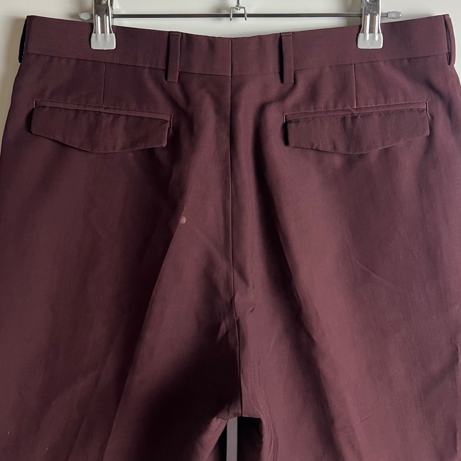 Dior HOMME Bordeaux WOOL slacks shorts pants 46 M 463C166A3023