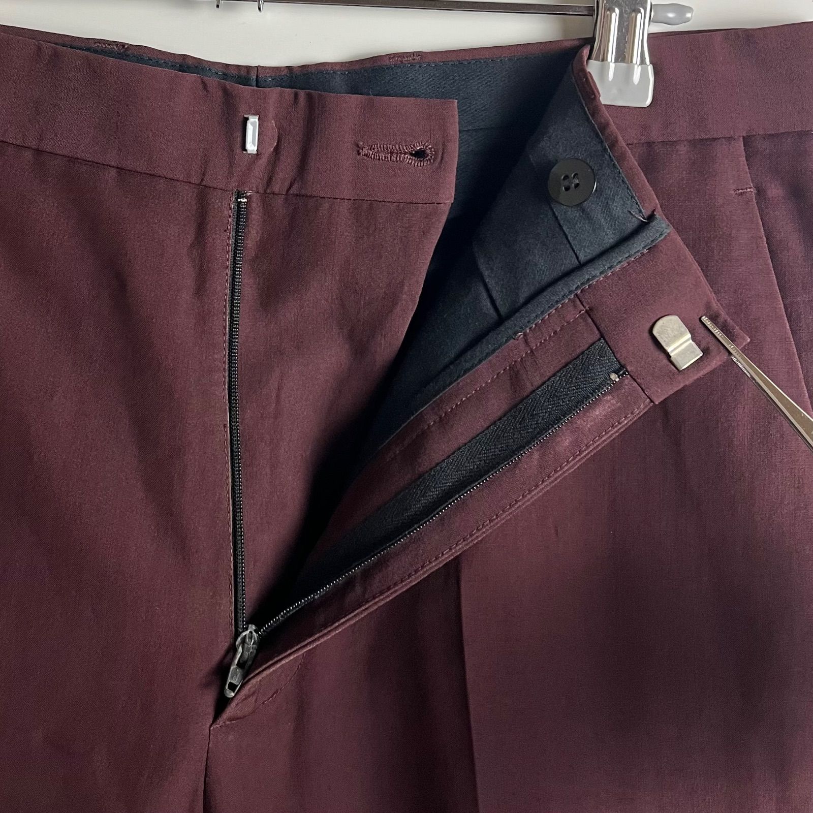 Dior HOMME Bordeaux WOOL slacks shorts pants 46 M 463C166A3023