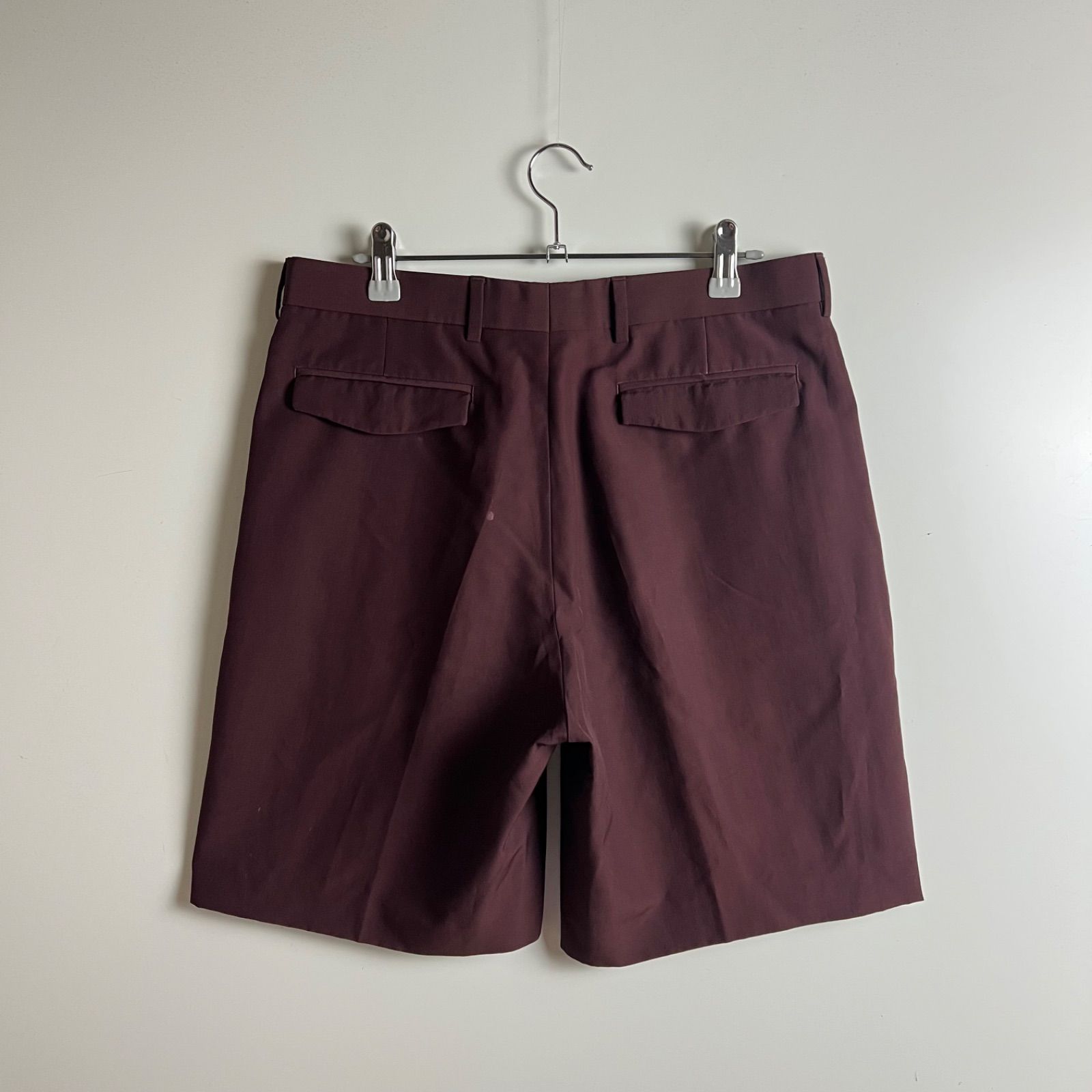 Dior HOMME Bordeaux WOOL slacks shorts pants 46 M 463C166A3023