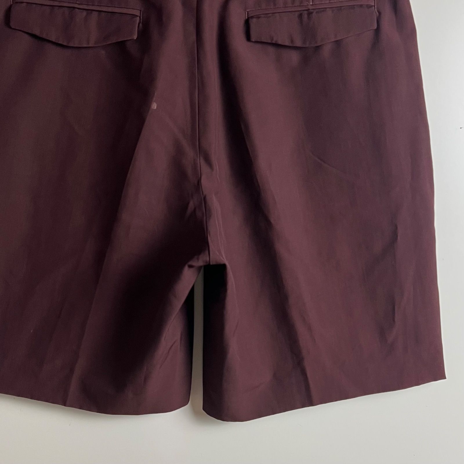 Dior HOMME Bordeaux WOOL slacks shorts pants 46 M 463C166A3023
