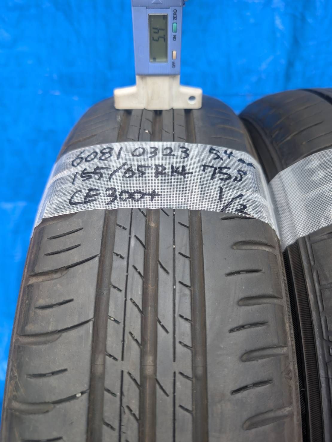 6081) 155/65R14 75S DUNLOP ENASAVE EC300+ 2023・2025年製 2本 中古