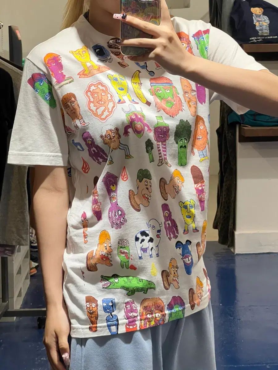 VOLCOM フェイス キャラクター 半袖Tシャツ