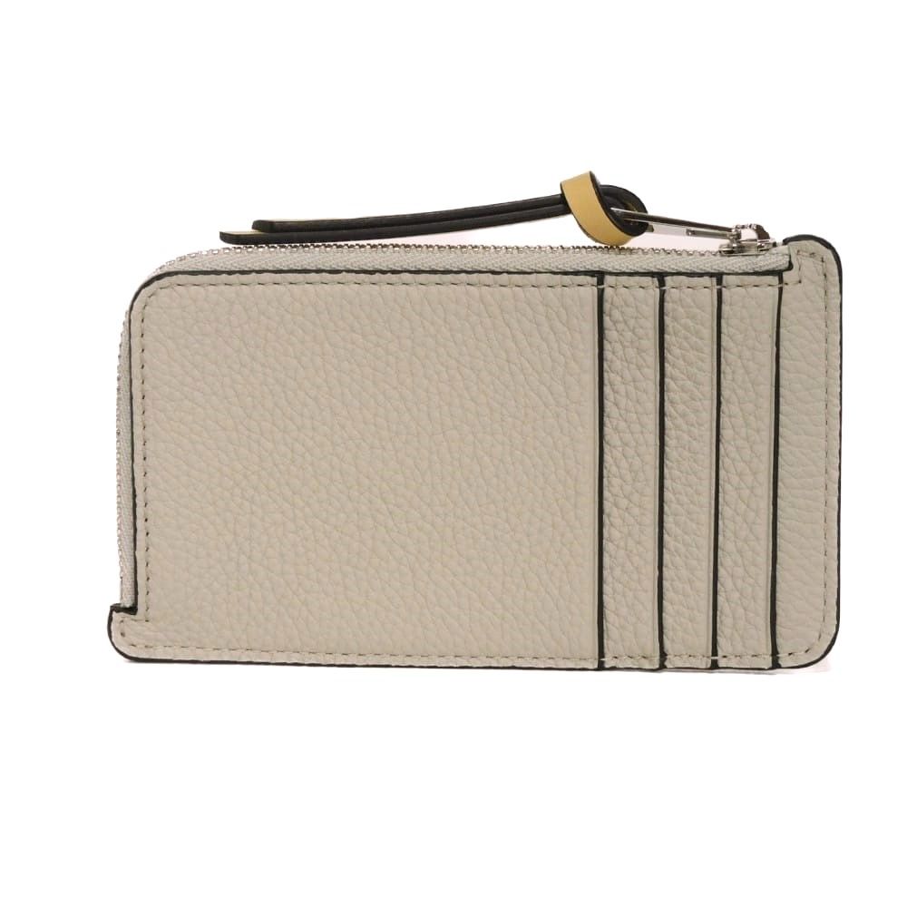 LOEWE ロエベ コイン カードホルダー 現行 カーフ ユーカリ バイカラー 