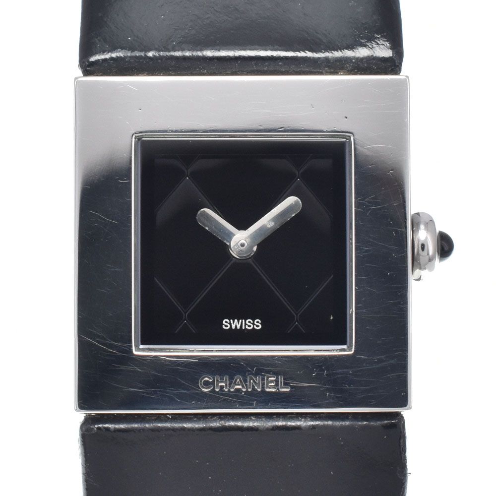 シャネル CHANEL H0116 マトラッセ ブラック クォーツ レディース 腕時計 M#148272