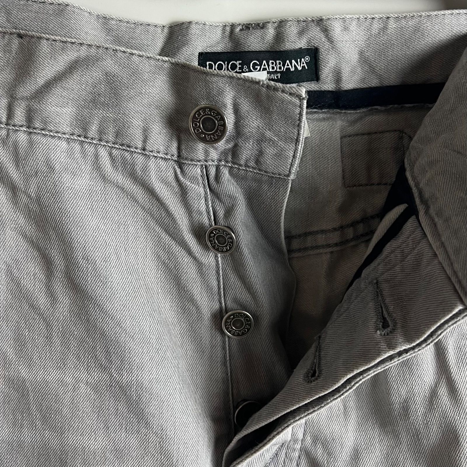 DOLCE & GABBANA y2k archive fade denim half pants 50 XL ドルチェ