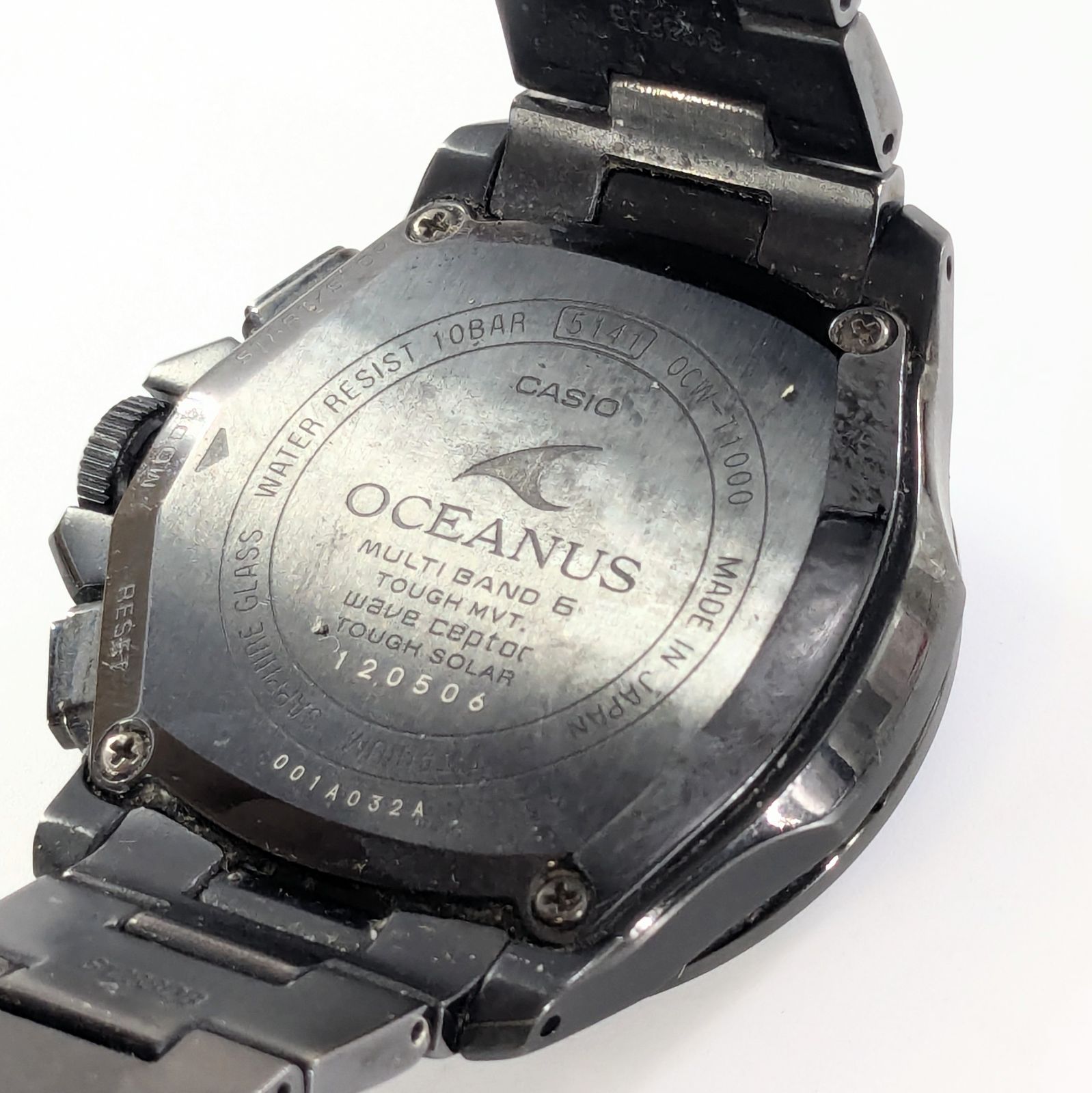 CASIO カシオ OCEANUS オシアナス OCW-T1000 ソーラー/SS ブラック文字 