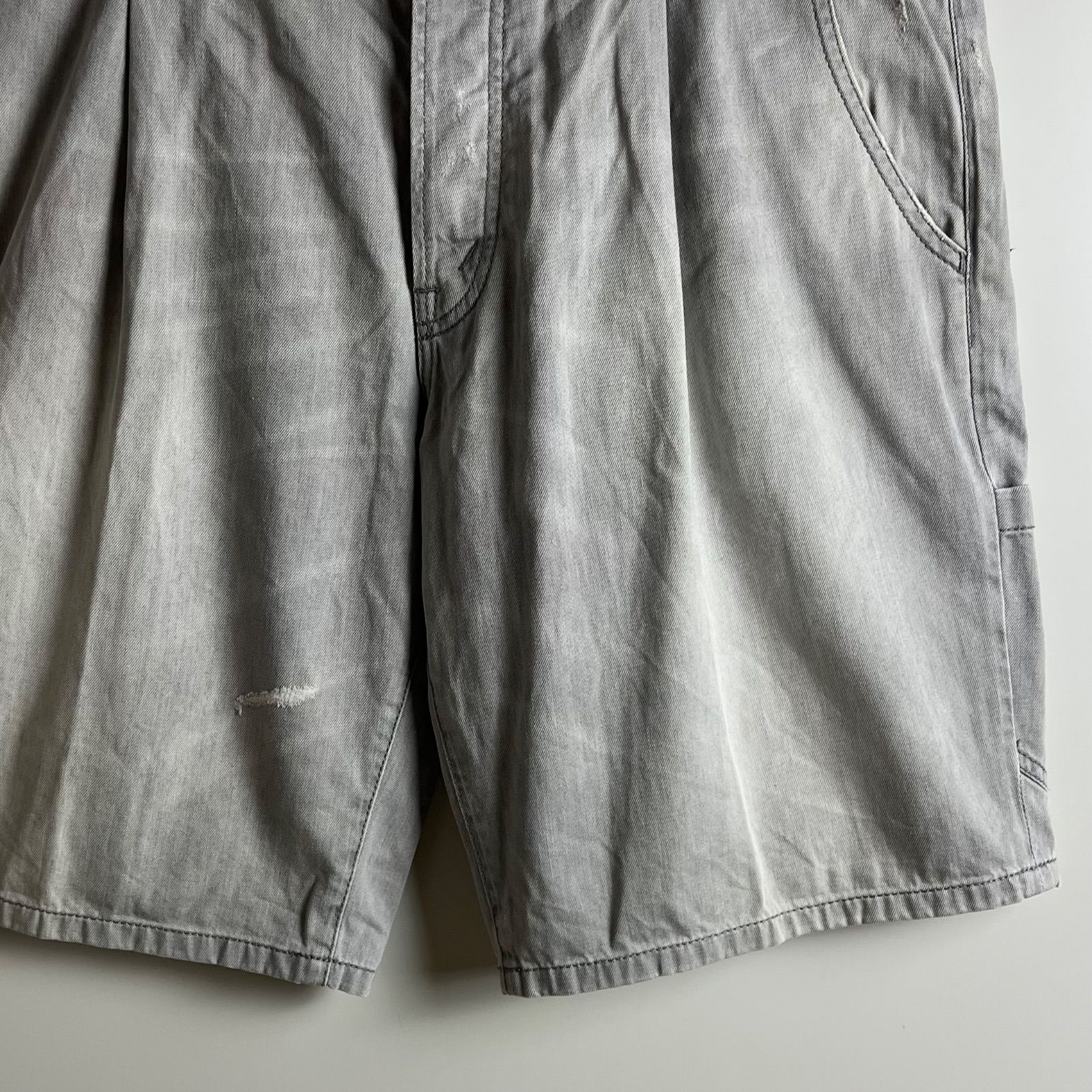 DOLCE & GABBANA y2k archive fade denim half pants 50 XL ドルチェ 