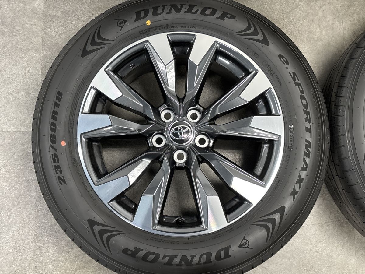 新車外し トヨタ 純正タイヤ・ホイール 235/60R18 bZ4X RAV4 2026年製 新車外し品】トヨタ RAV4 Zグレード 純正 18in 7.5J +40