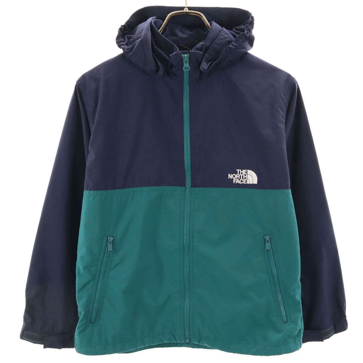 THE NORTH FACE ノースフェイス コンパクト ジャケット 150 ネイビー NPJ21810 アウトドア キッズ 古着