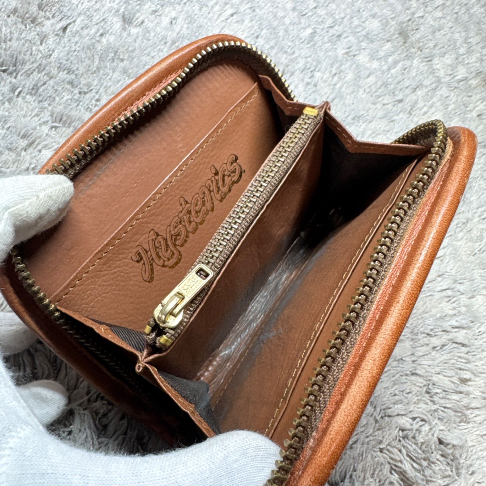 HYSTERIC GLAMOUR ヒステリックグラマー 折り財布 レザー ブラウン