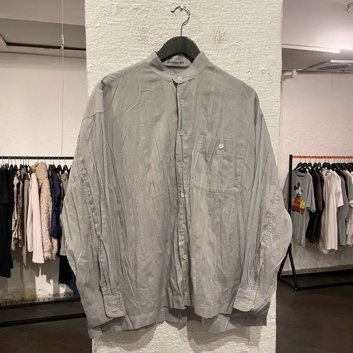ISSEY MIYAKE MEN シャーリング加工シャツ