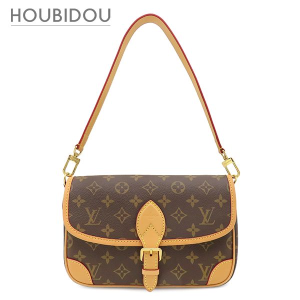 ルイヴィトン LOUIS VUITTON 2WAYバッグ ディアヌ モノグラムキャンバス フューシャ ゴールド金具 茶 ピンク ハンドバッグ ショルダー M46049 RFID 【保存袋】【中古】