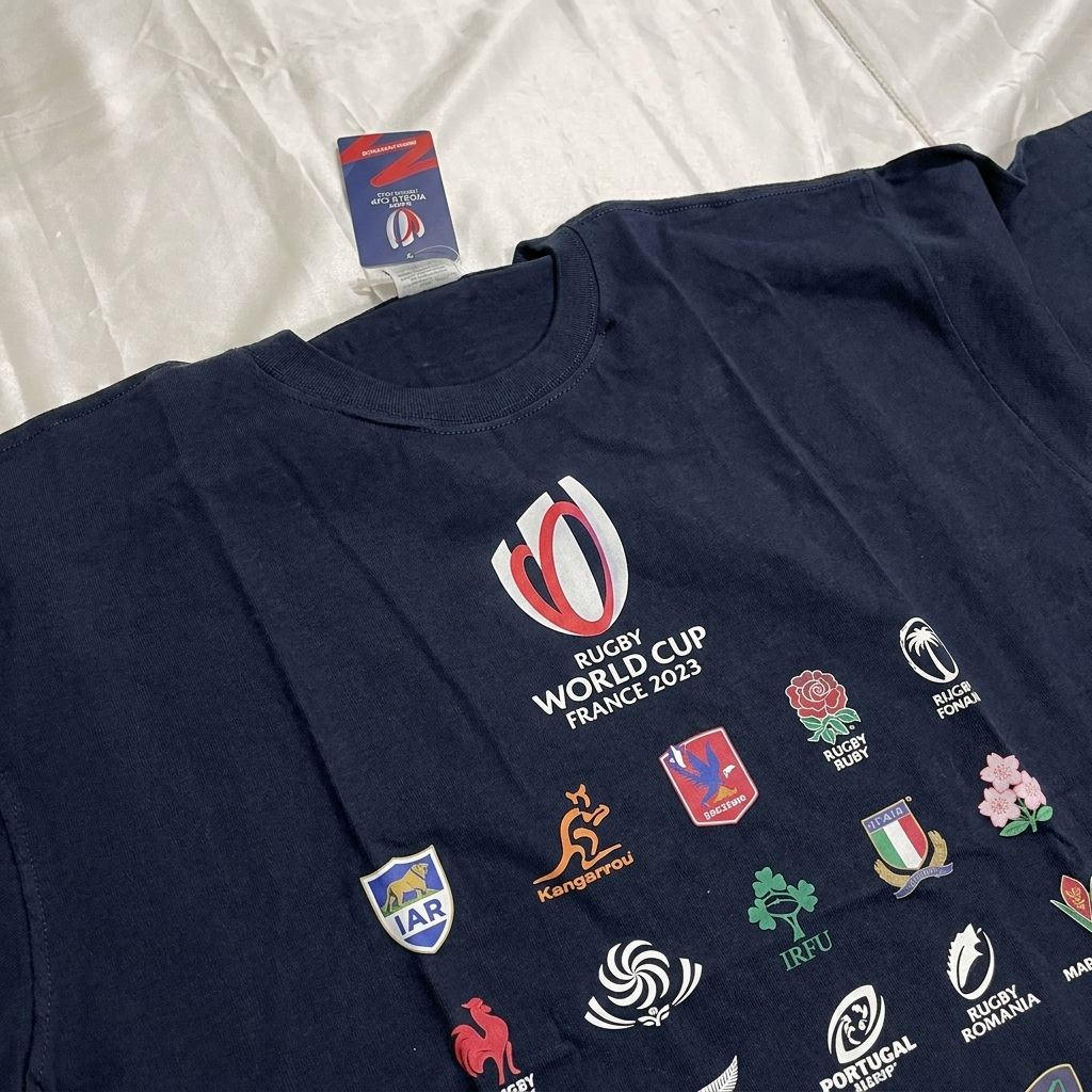 RUGBY WORLD CUP ラグビーワールドカップ Tシャツ ネイビー Wilson風