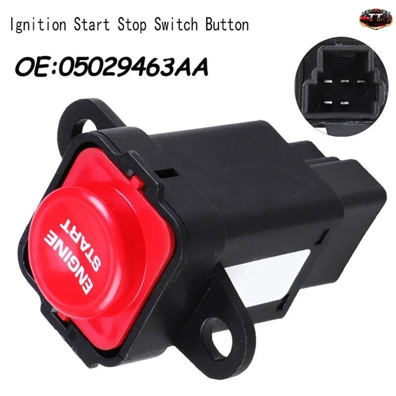 L08A-エンジンスタートストップスイッチノブボタン 車用エンジンスタートストップスイッチノブボタン 05029463AA ダッジラム1500