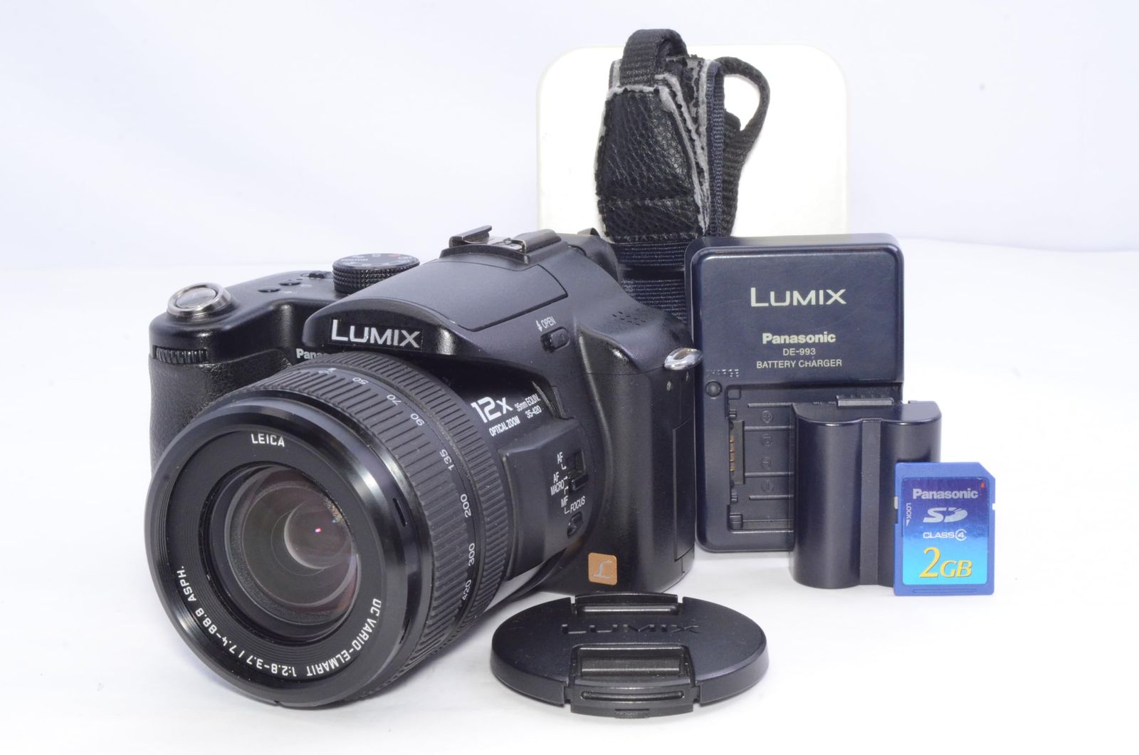 パナソニック LUMIX DMC-FZ50 ブラック SDカード付 動作確認済み 実用 