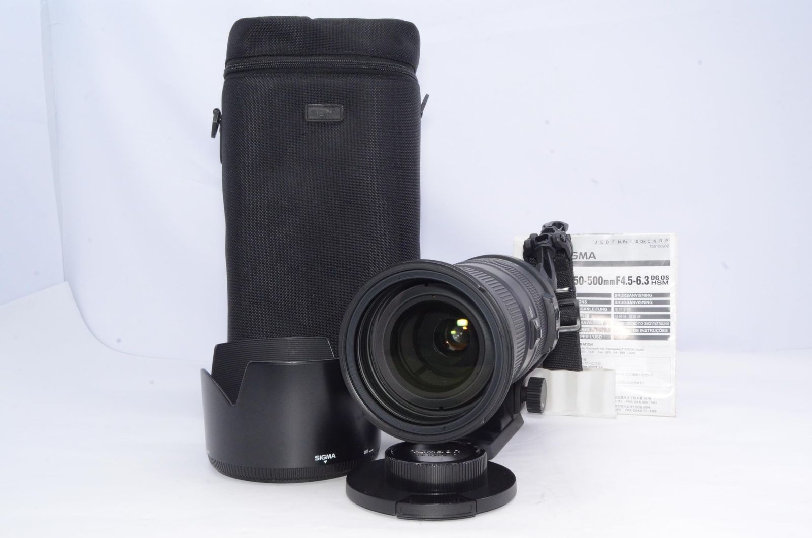SIGMA APO 50-500mm F4.5-6.3 DG OS HSM ペンタックス用 動作確認済み 実用良好 付属品あり