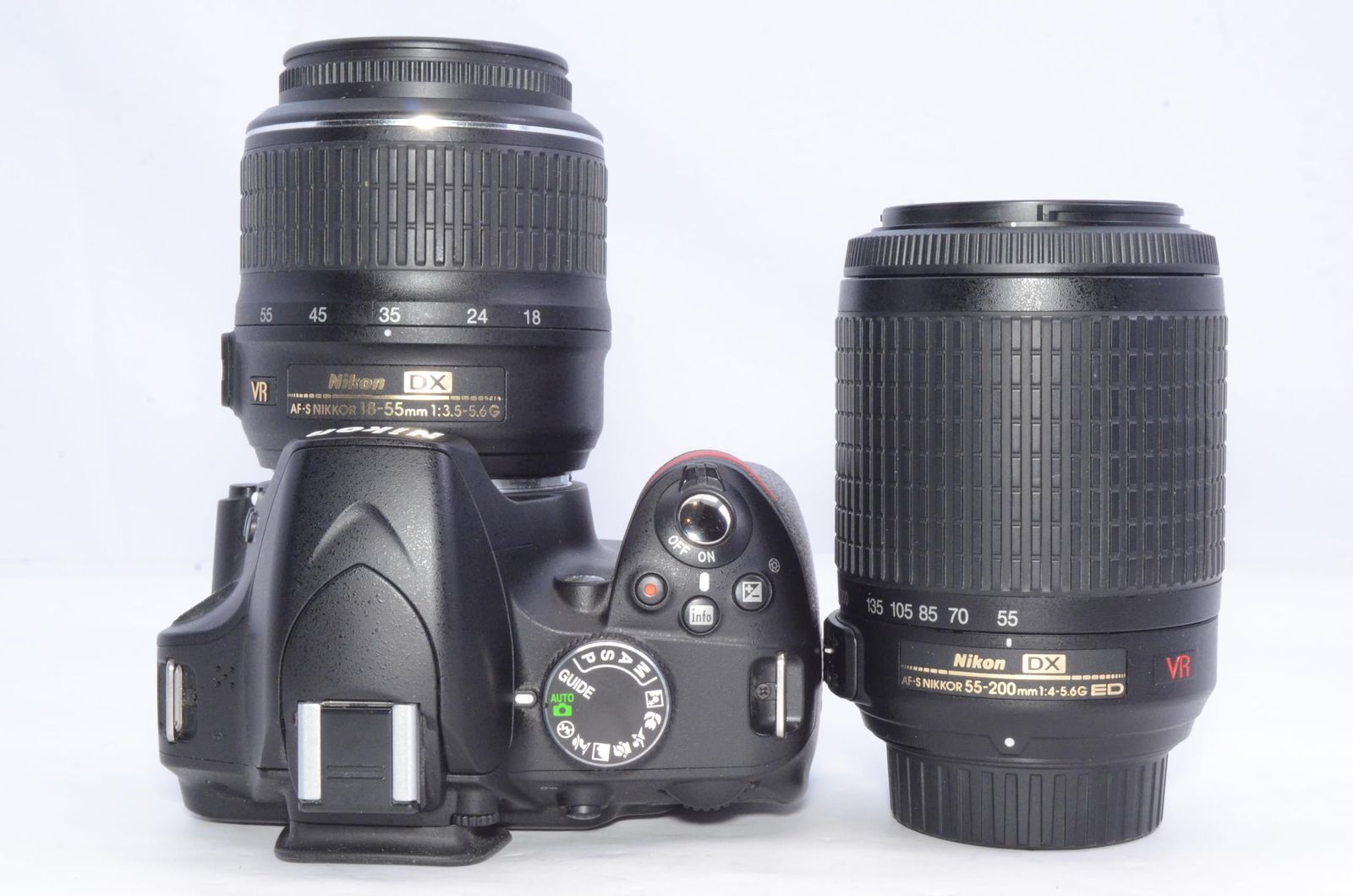 Nikon D3200 ダブルズームキット 18-55mm 55-200mm付属 動作確認済み
