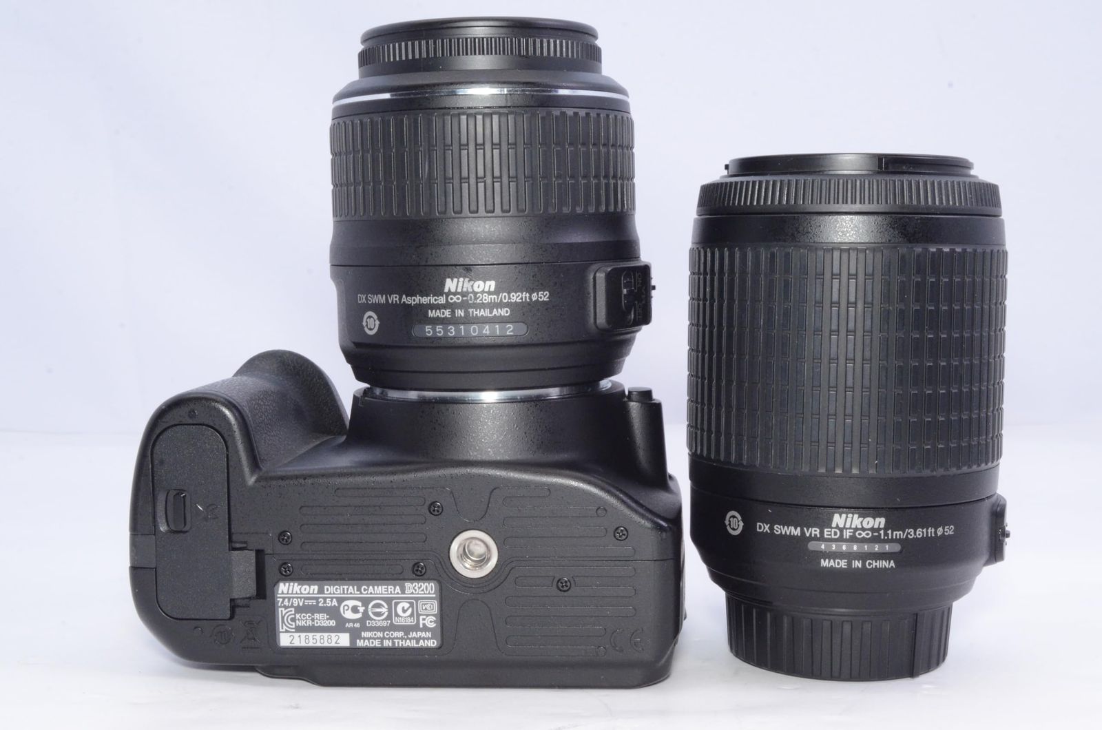 Nikon D3200 ダブルズームキット 18-55mm 55-200mm付属 動作確認済み