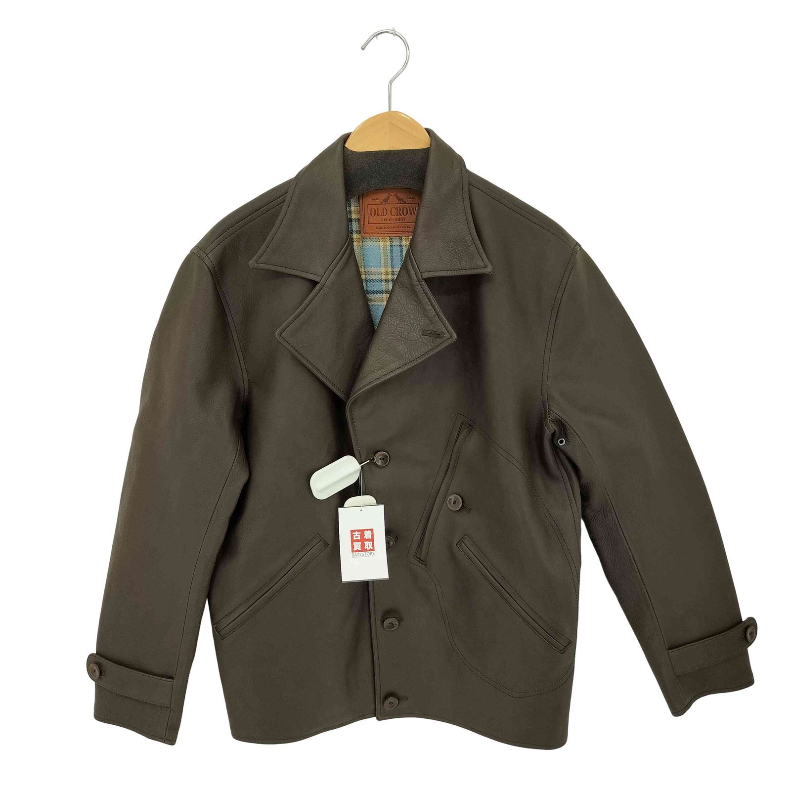 オールドクロウ OLD CROW 101 MOTORCYCLE JACKET カウレザー モーターサイクルジャケット メンズ JPN：M
