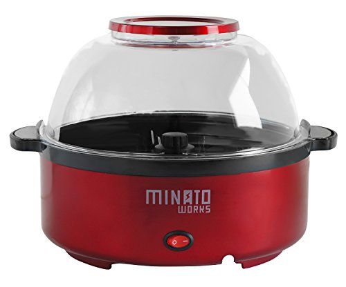 ミナトワークス ポップコーンメーカー POP-401 (レッド) 容量4L 家庭用100V★ ミナトワークス ポップコーンメーカー POP-401 (レッド) 容量4L 家庭用100V★