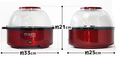 ミナトワークス ポップコーンメーカー POP-401 (レッド) 容量4L 家庭用100V★ ミナトワークス ポップコーンメーカー POP-401 (レッド) 容量4L 家庭用100V★