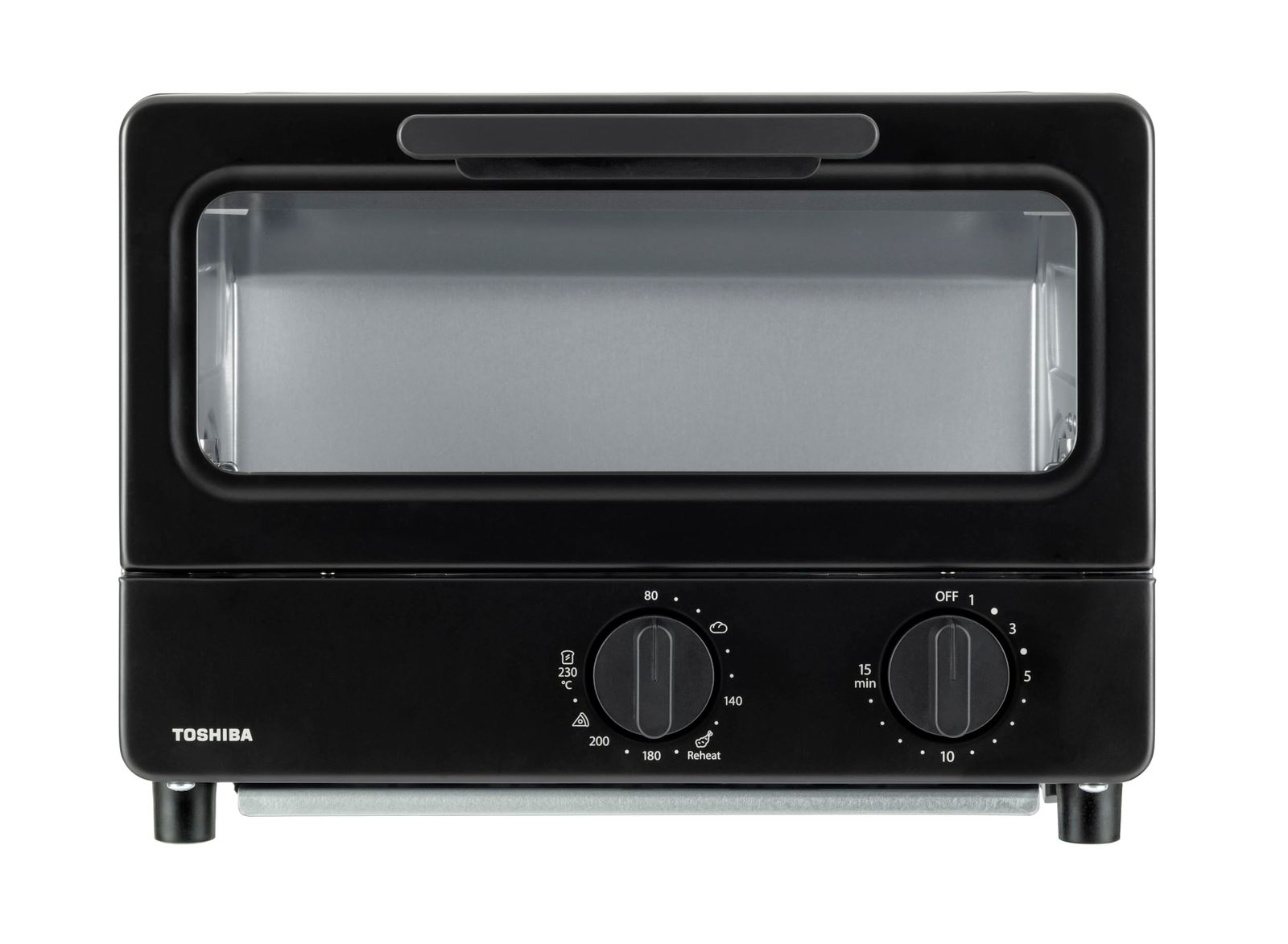TOSHIBA(東芝) トースター オーブントースター 2枚焼き HTR-PZ3(K) ブラック 温度調節機能付き 受皿付き タイマー15分★