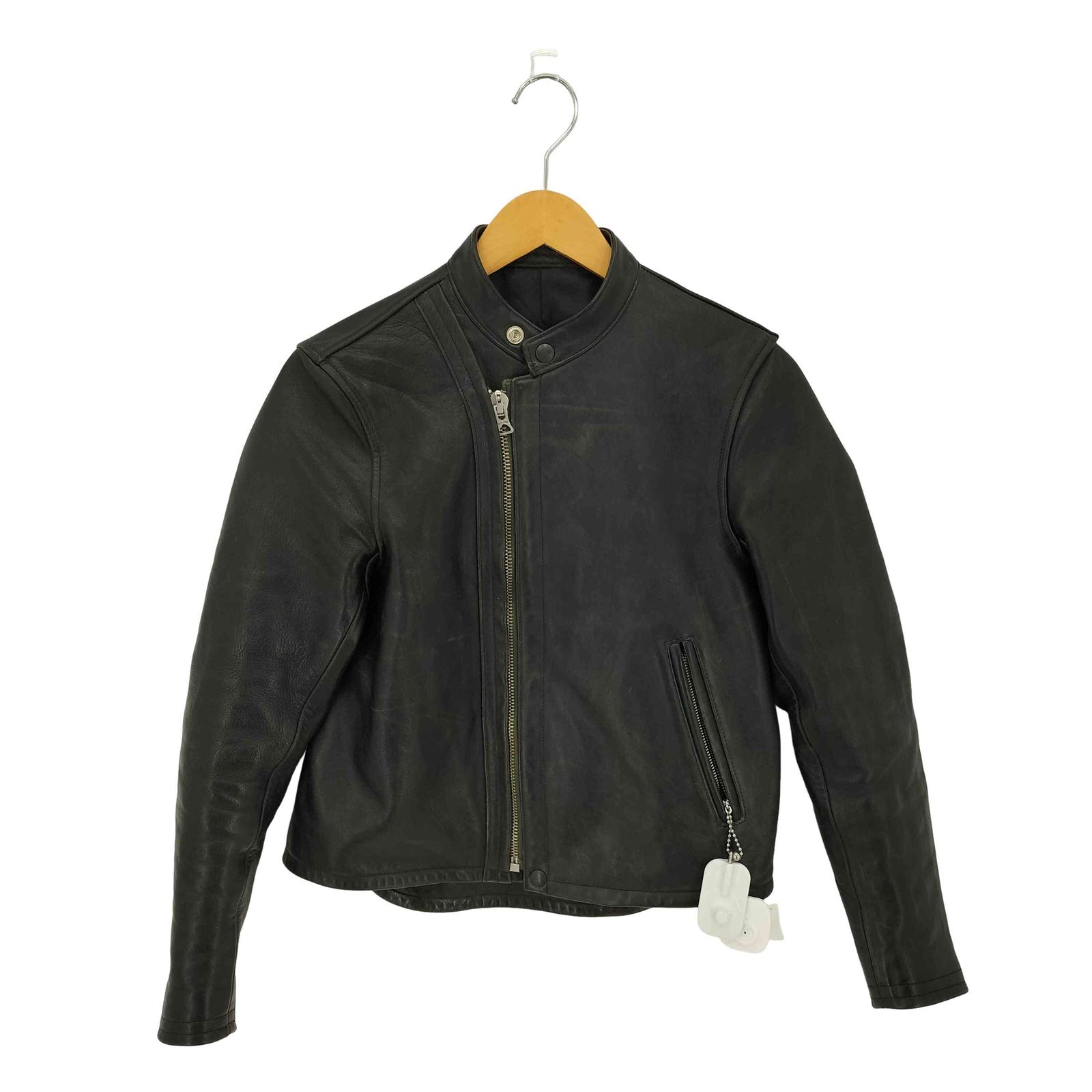ユーズドフルギ USED古着 {{JOHN GLUCKOW}} Riders on the Storm The Rider クロップド丈 馬革 シングルライダースジャケット メンズ XS