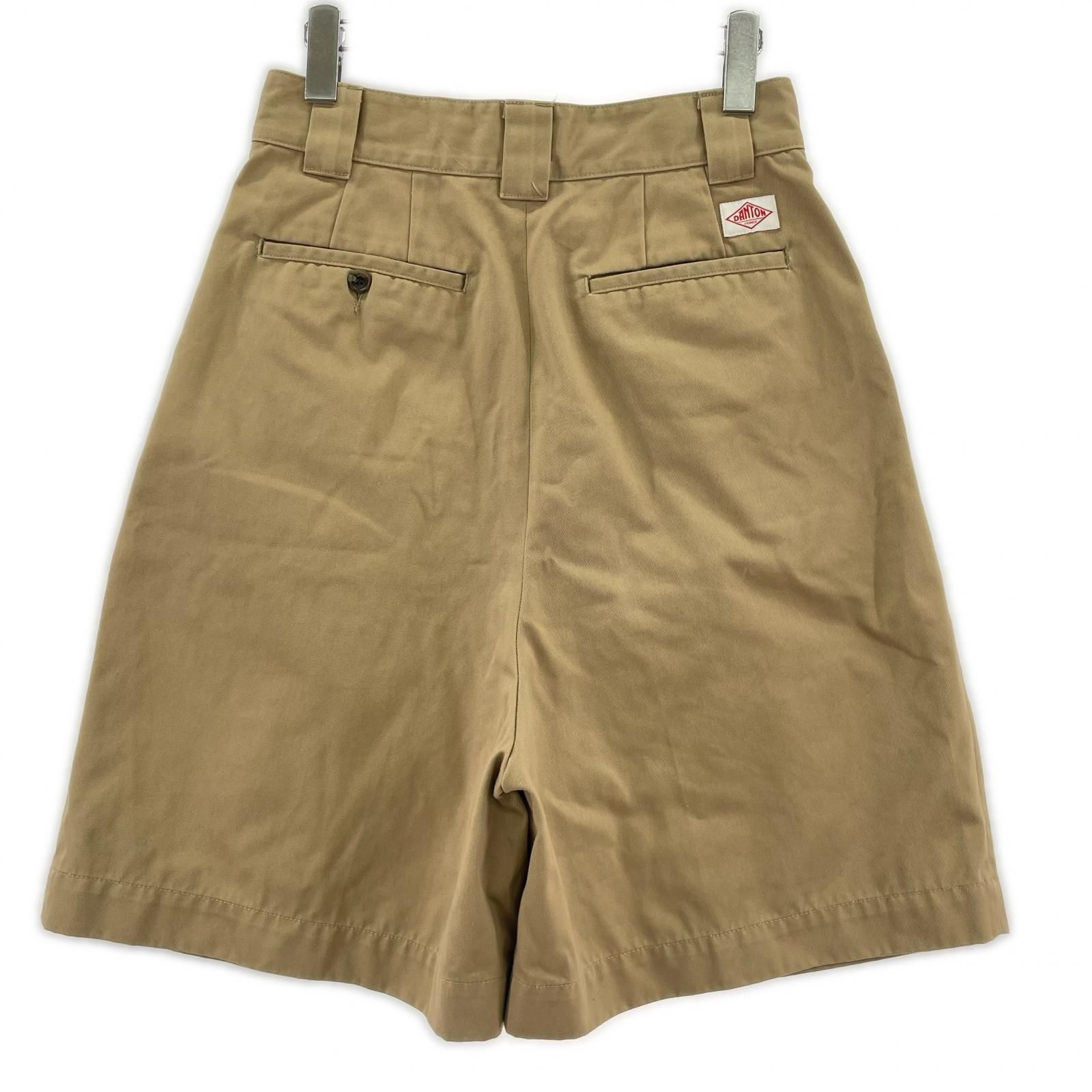 ダントン　DANTON チノパン サイズ36 DANTON ダントン ツータック ハーフ チノパンツ size36/ベージュ